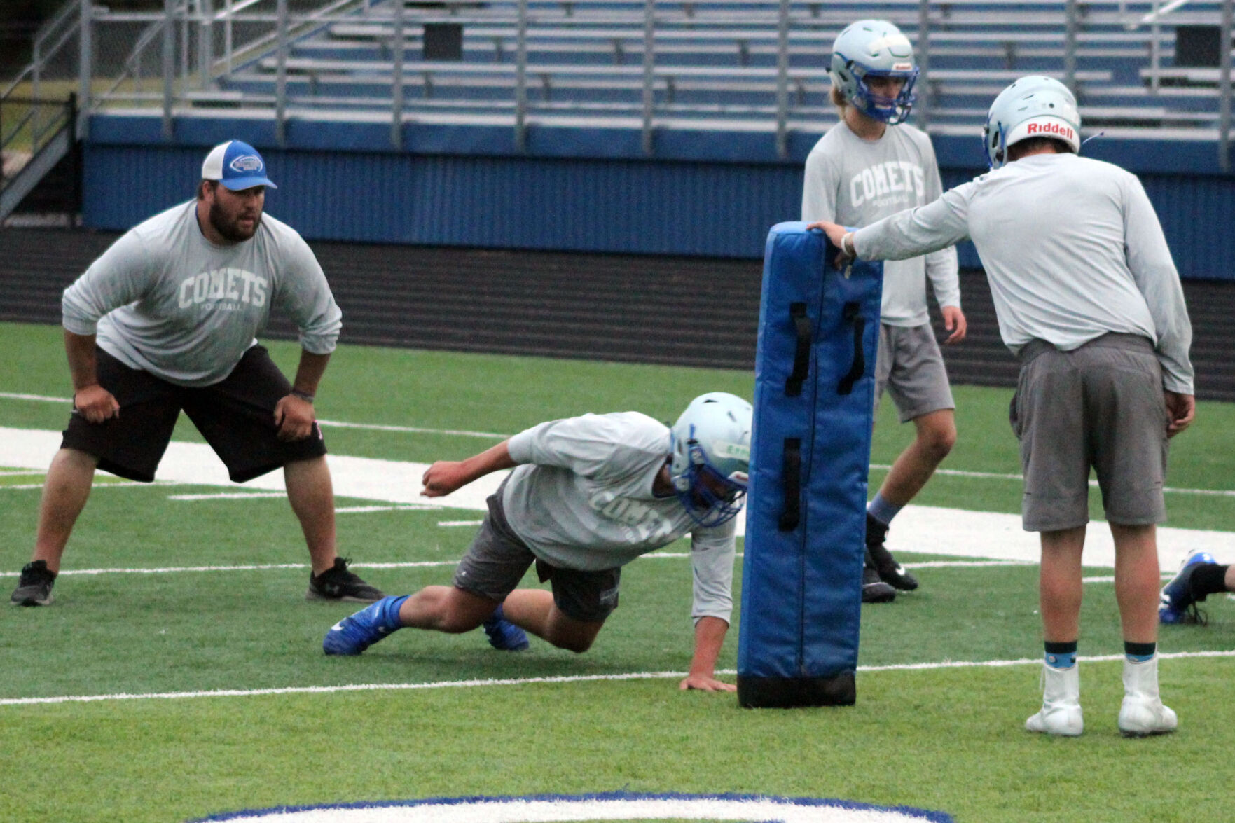 Cameron football practice